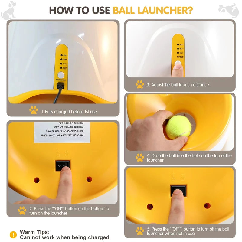 Dog Tennis Launcher Automatic