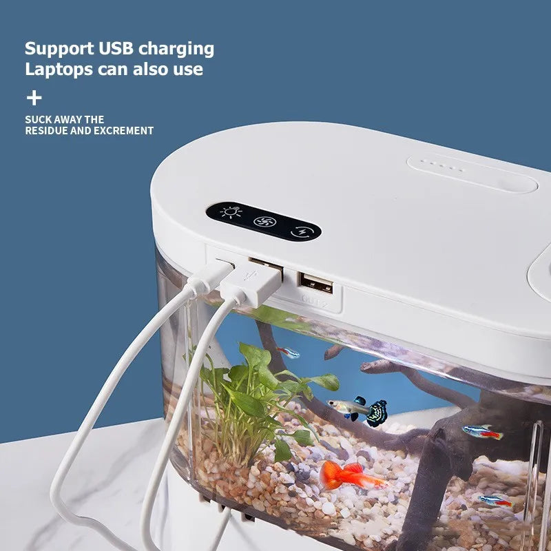 Desktop Creative Mini Aquarium Fish Tank